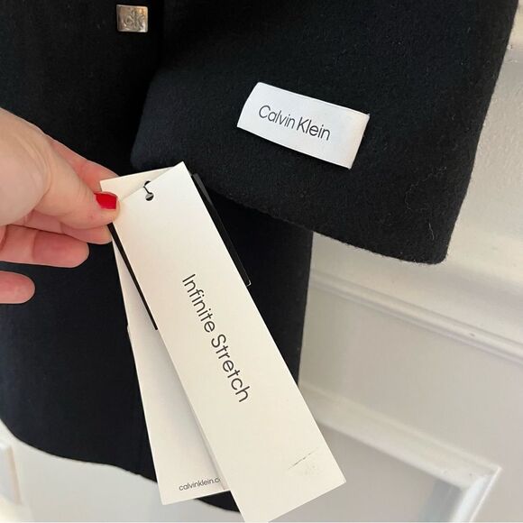 Calvin Klein Womens Wool Blend Peacoat with Button Front, XL, NWT - Picture 2 of 9